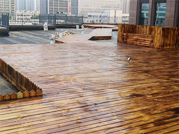 北京地板 木栈道 护栏|北京户外菠萝格地板