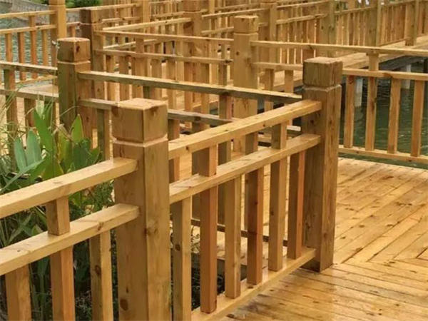 地板 木栈道 护栏|北京芬兰松木护栏