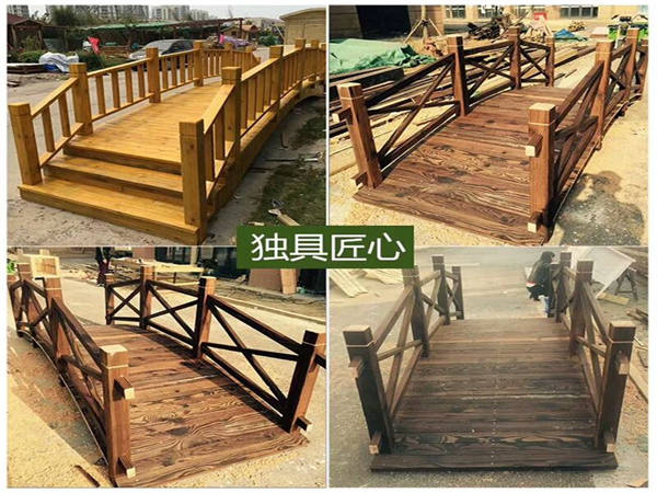 北京菠萝格南方松樟子松芬兰木防腐木木桥 碳化木木桥